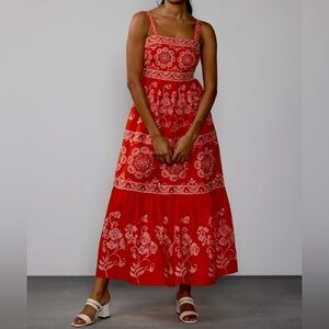 NWT NY&CO Embroidered Maxi Dress